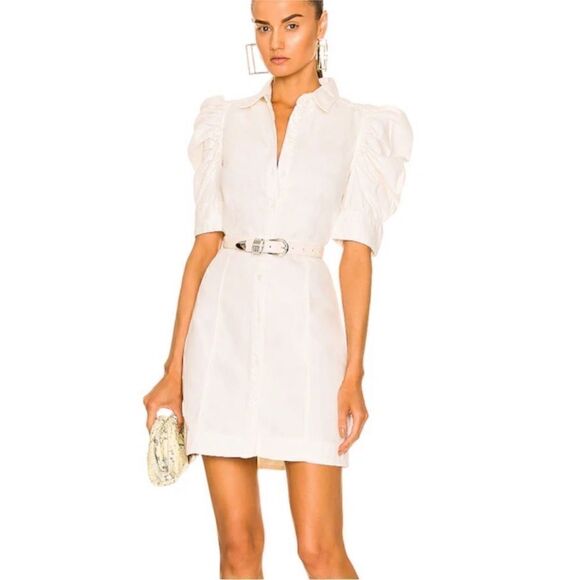 FRAME Gillian Puff Sleeve Mini Dress - Picture 3 of 13